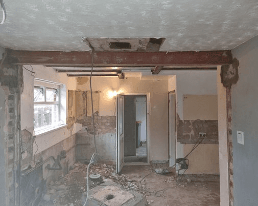 Interior Demolition & Beam Installation